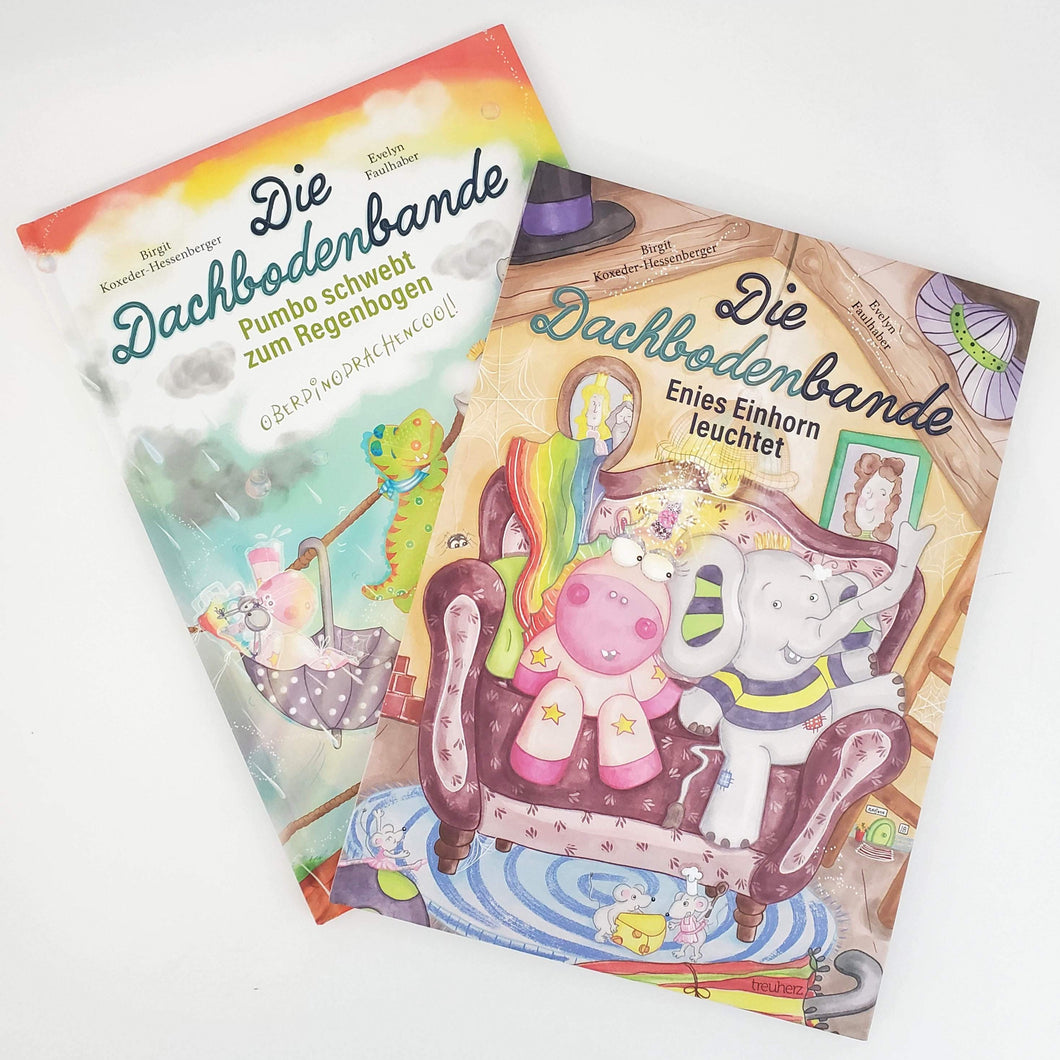 Kinderbuch die Dachbodenbande Teil 1 und Teil 2 aus Österreich