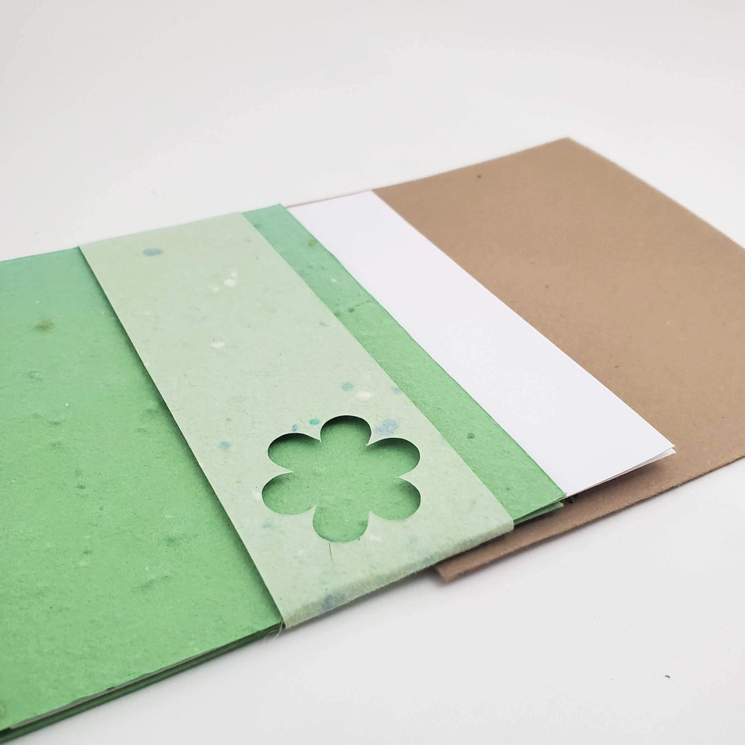 Saatpapierkarte in grün von Seedpap aus Österreich