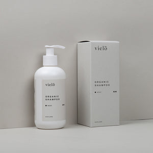 Bio Shampoo Spender und Verpackung von vielö aus Österreich
